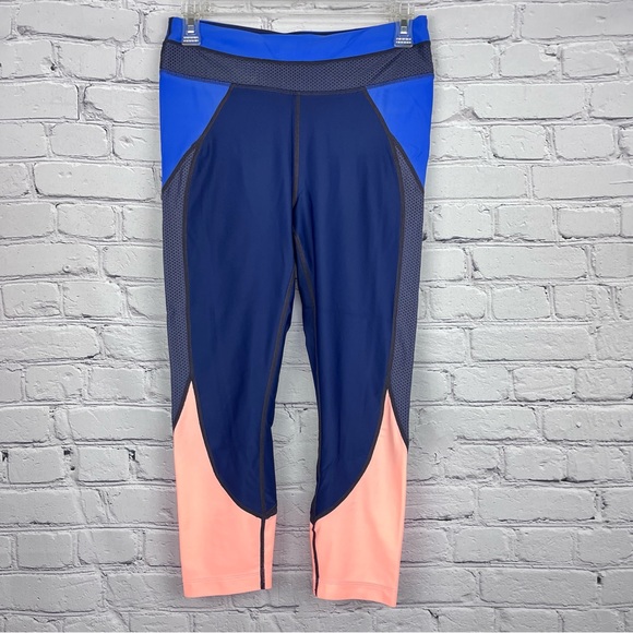 Athleta Tri-ssential Colorblock Swim Capri Sz M - Picture 2 of 13